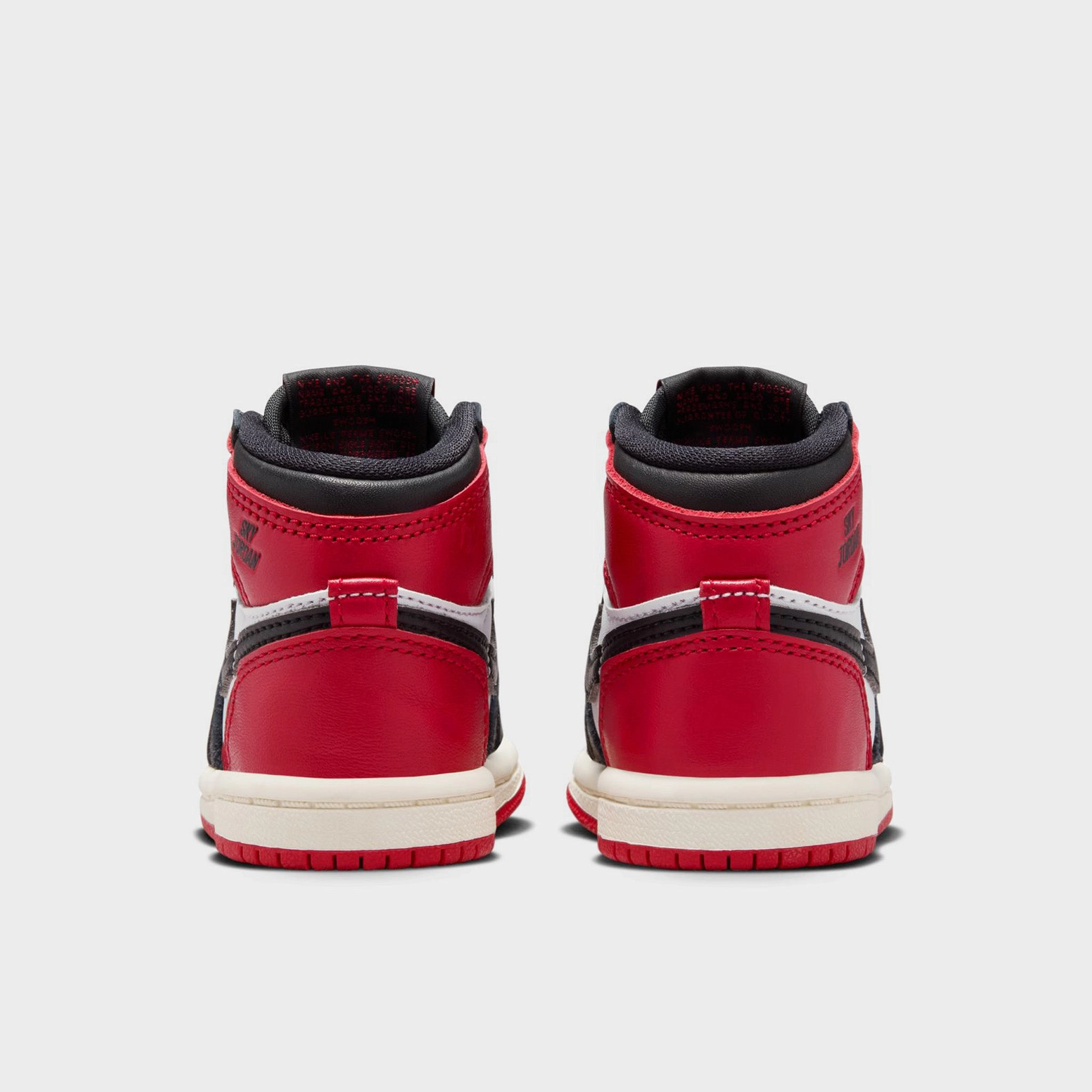 Jordan 1 Retro High OG TD White / Black - Varsity Red Rolling Motion Tech
