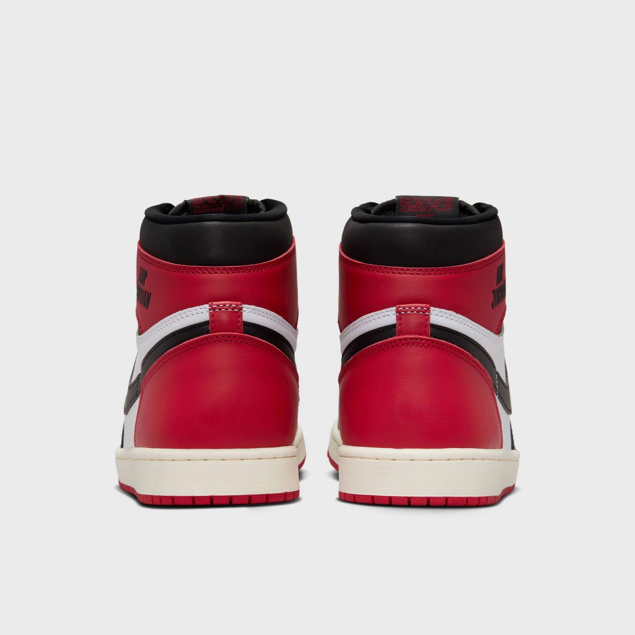 Jordan 1 Retro High OG White / Black - Varsity Red Multi Layer Midsole Design