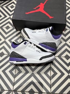 Jordan 3 Dark Iris (Taille 36,5) Responsive Feel Durable ease
