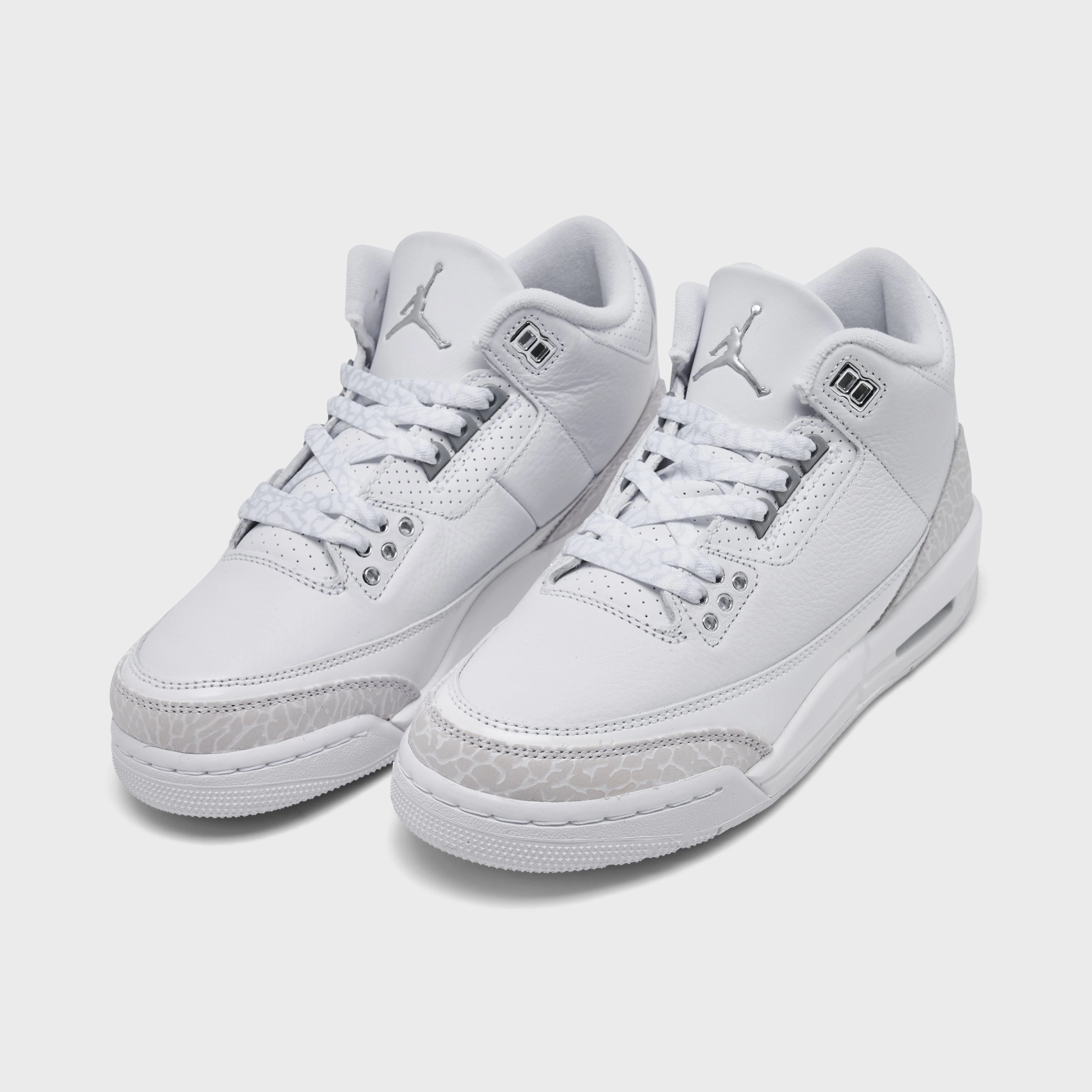 Jordan 3 Retro GS White / Metallic Silver - White Trendy Appearance