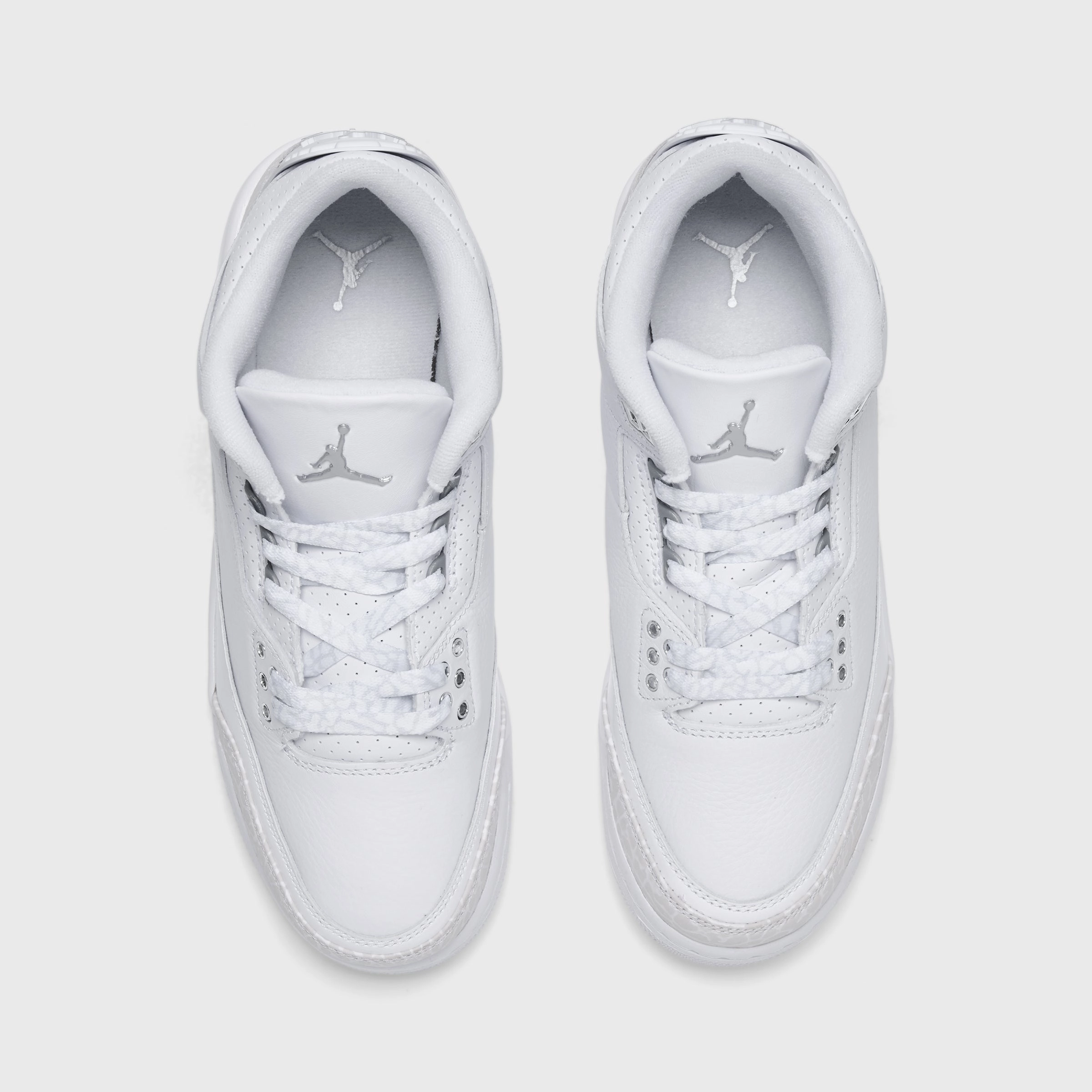 Jordan 3 Retro GS White / Metallic Silver - White Dry Fit Responsive Platform