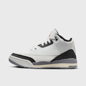 Jordan 3 Retro PS Summit White / Fire Red - Cement Grey Game-Ready Design