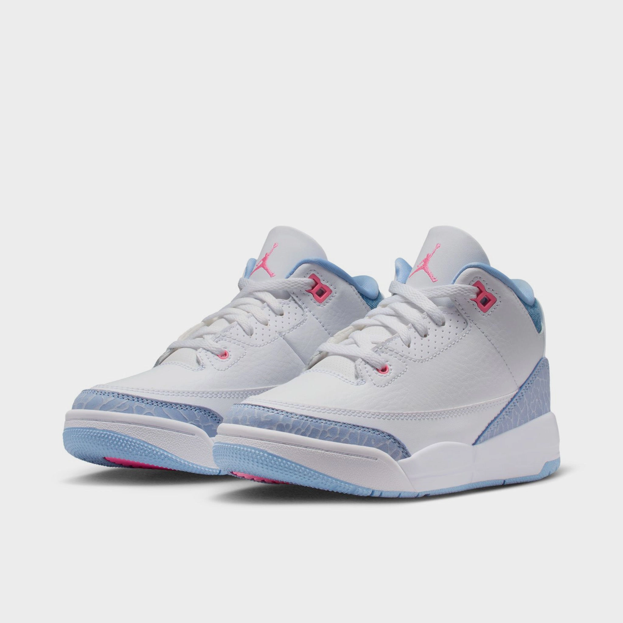 Quality Construction Stable Land Jordan 3 Retro PS White / Pink Glow - Cobalt Bliss