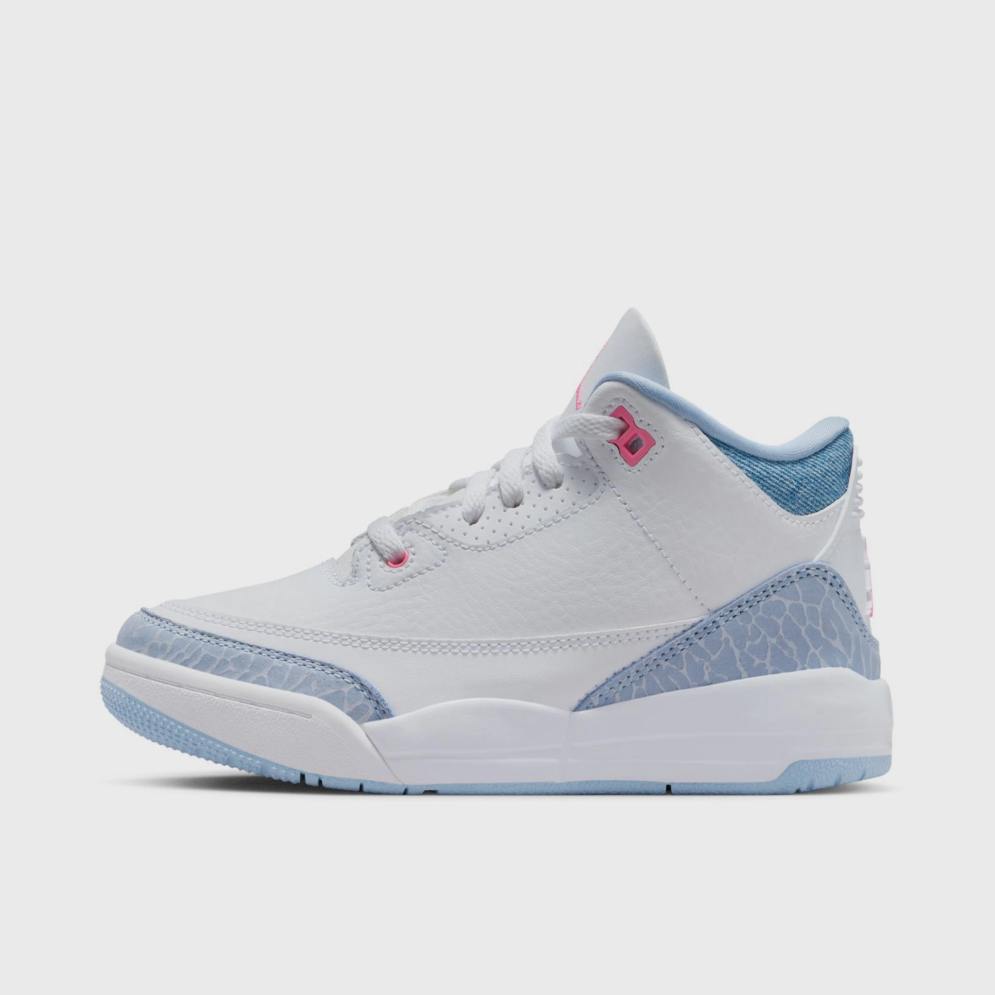 Jordan 3 Retro PS White / Pink Glow - Cobalt Bliss Slip On