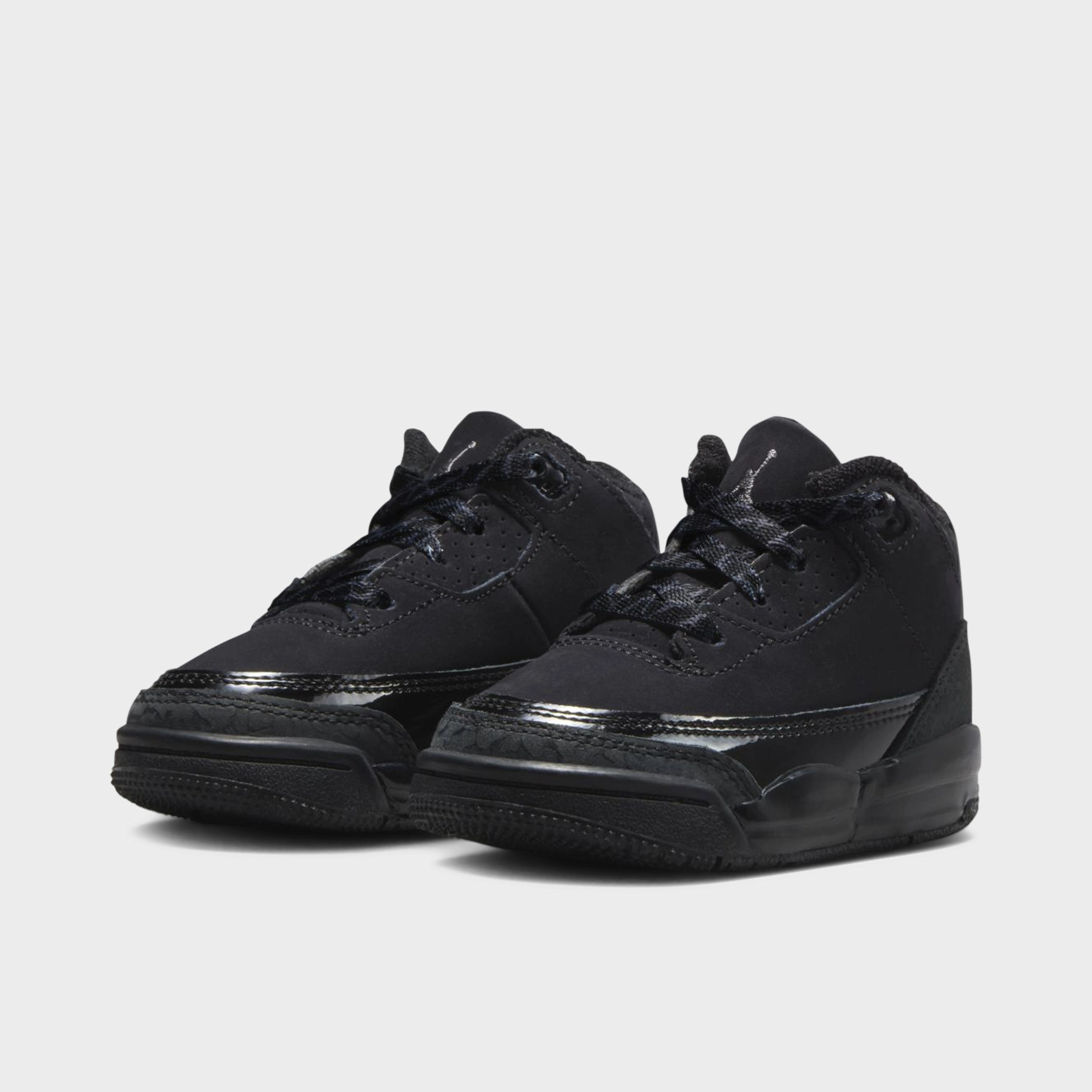 Jordan 3 Retro TD Black / Dark Charcoal - White Fan Love Compression Fit Collar