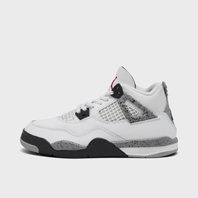 Jordan 4 Retro OG PS Summit White / Fire Red - Cement Grey Breathable Mesh Layer Dynamic Support System