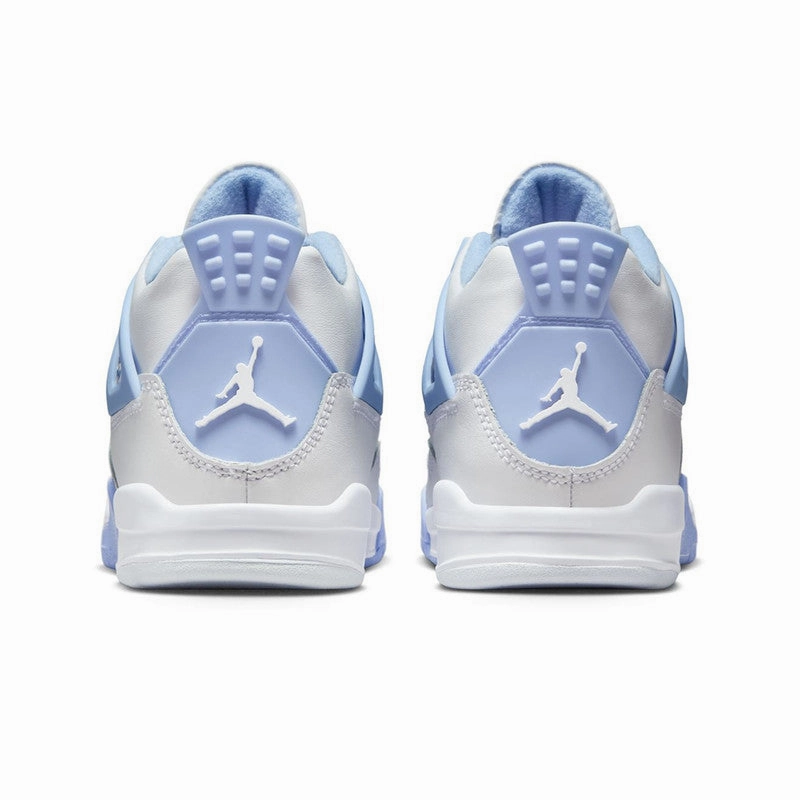 Jordan 4 Retro" Aluminum Blue Tint" Preschool NarrowFit