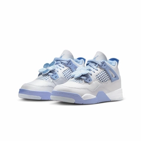 Foot Arch Support Jordan 4 Retro" Aluminum Blue Tint" Preschool