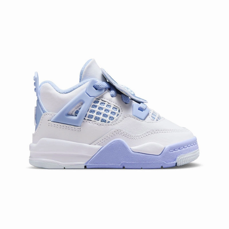 Jordan 4 Retro " Aluminum Blue Tint" Toddler Heel lock