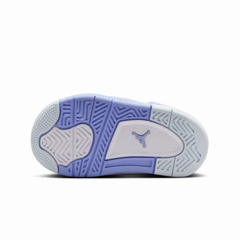 RubberSole Jordan 4 Retro " Aluminum Blue Tint" Toddler