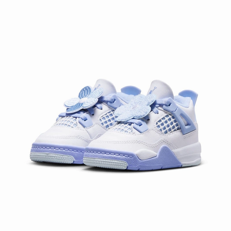 Smart Ease Move Natural Jordan 4 Retro " Aluminum Blue Tint" Toddler