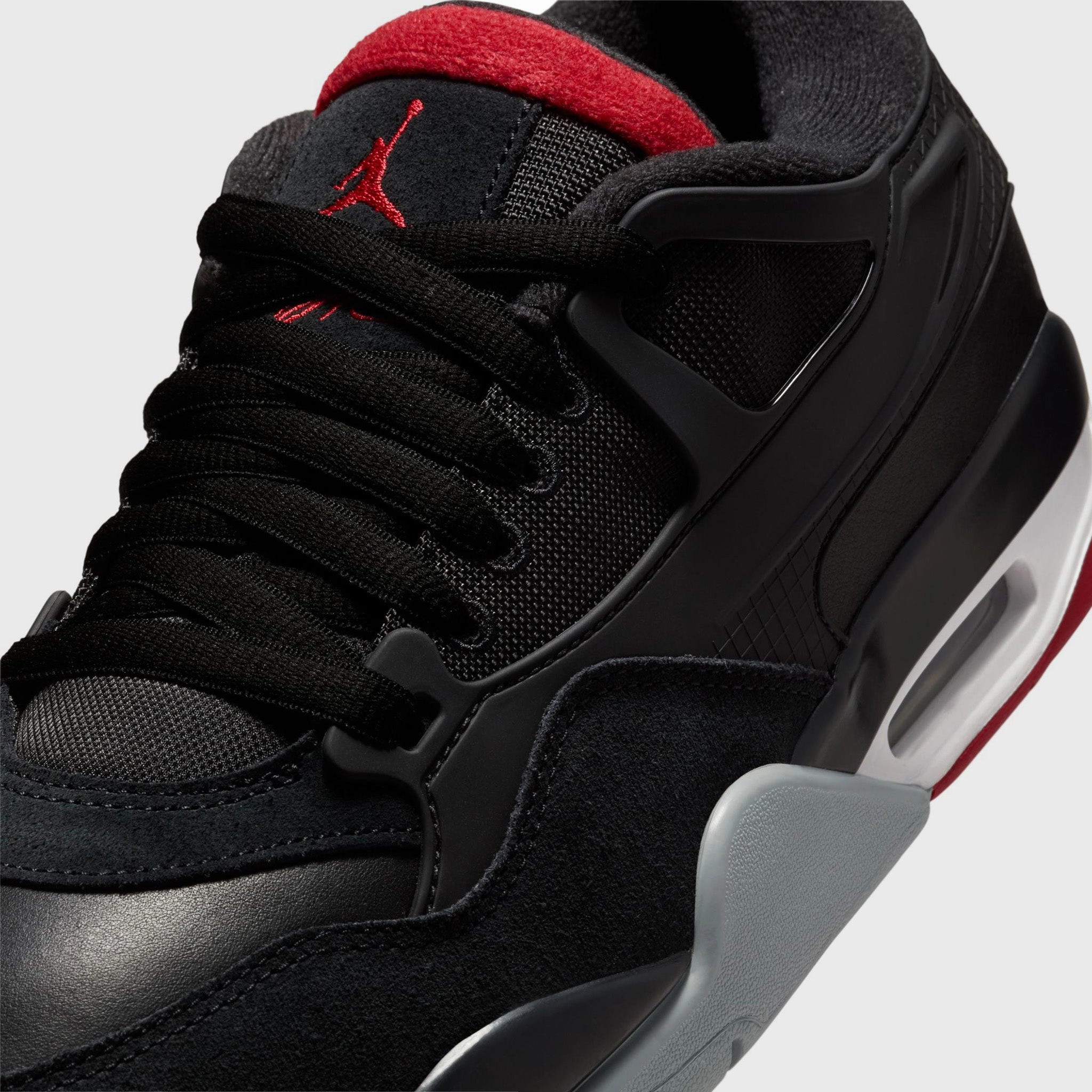 Jordan 4 RM Black / Varsity Red - Wolf Grey Responsive Foam Layer