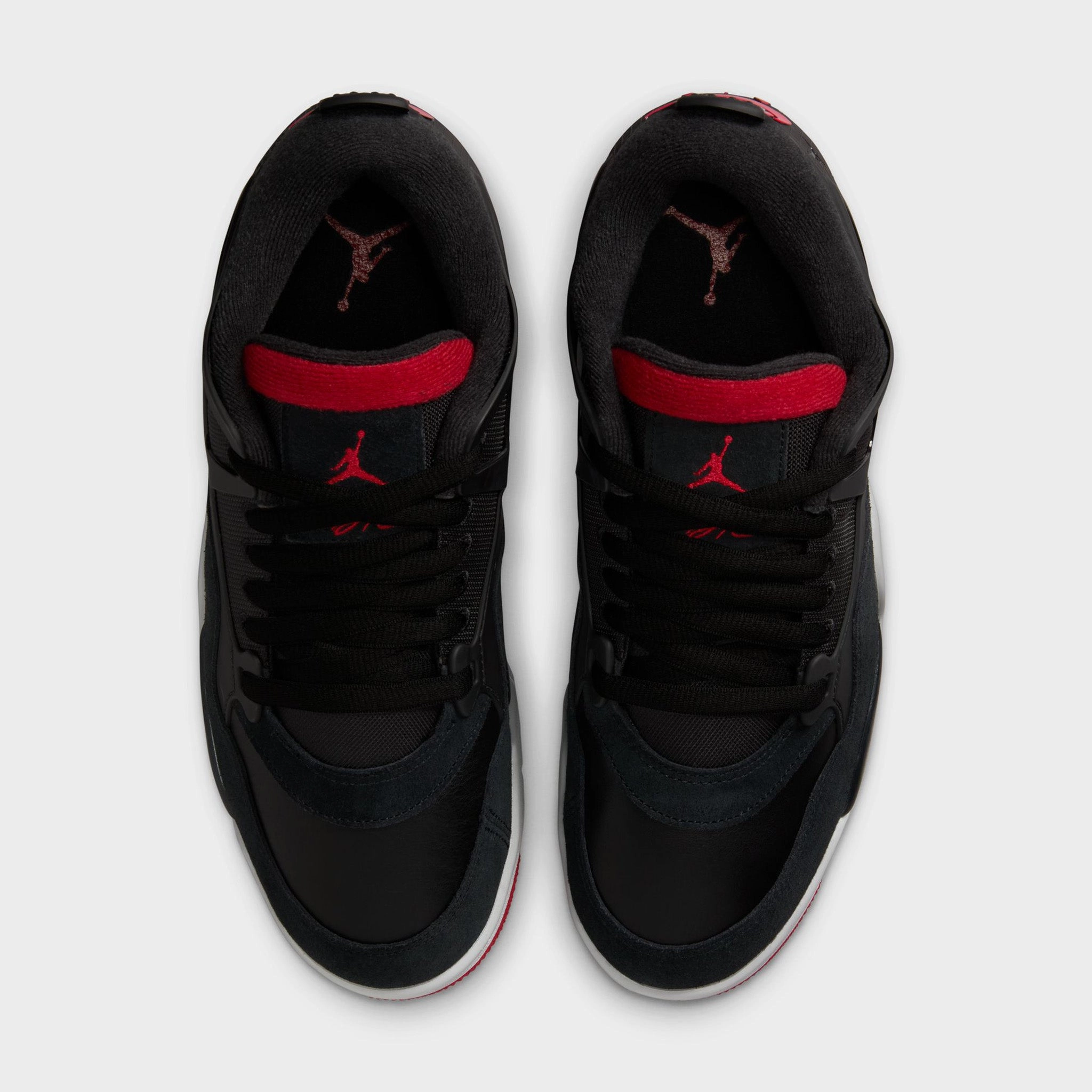Jordan 4 RM Black / Varsity Red - Wolf Grey Elastic Flexible Shank Plate