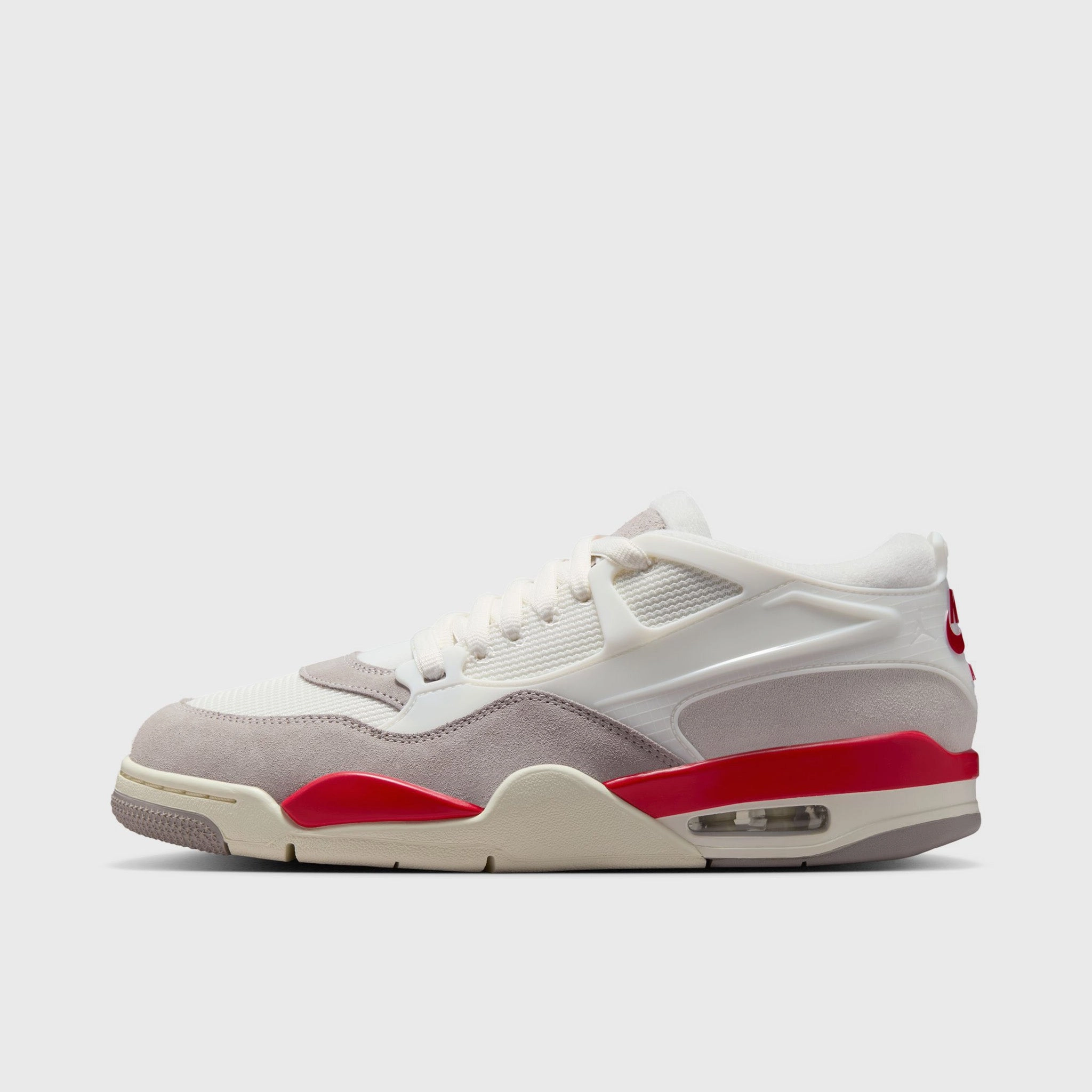 Jordan 4 RM Sail / Fire Red - College Grey - Coconut Milk Structured Arch Fit Self Drive