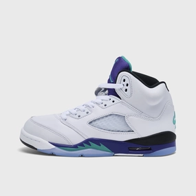 Jordan 5 Retro OG GS White / New Emerald - Grape Ice Neutral Arch Flexible structure