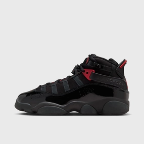 Jordan 6 Rings GS Black / Fire Red - Anthracite Non Slip Inner Lining