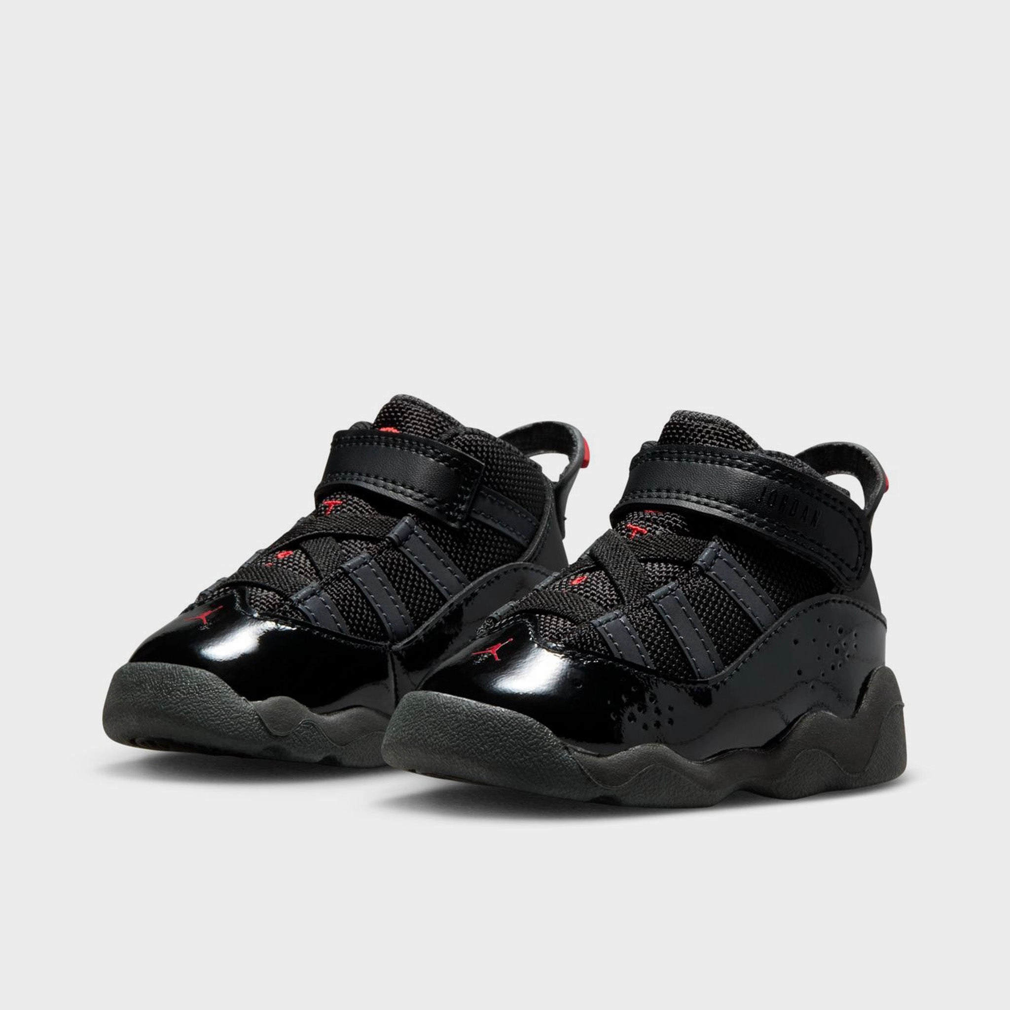 Jordan 6 Rings TD Black / Fire Red - Anthracite Wear resistant