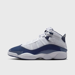 Jordan 6 Rings White / Midnight Navy - Neutral Grey Lace Lock Mechanism