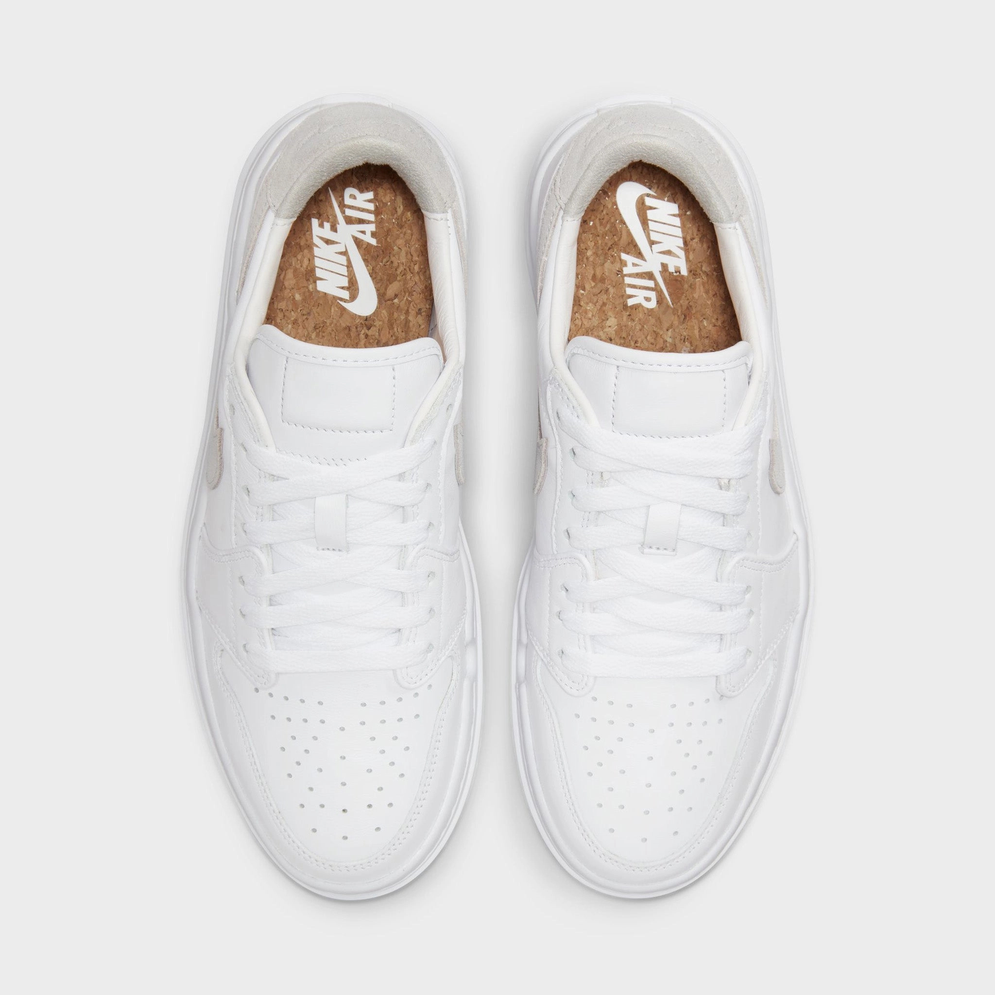 lace up closure Jordan Women's 1 Elevate Low White / Neutral Grey - White