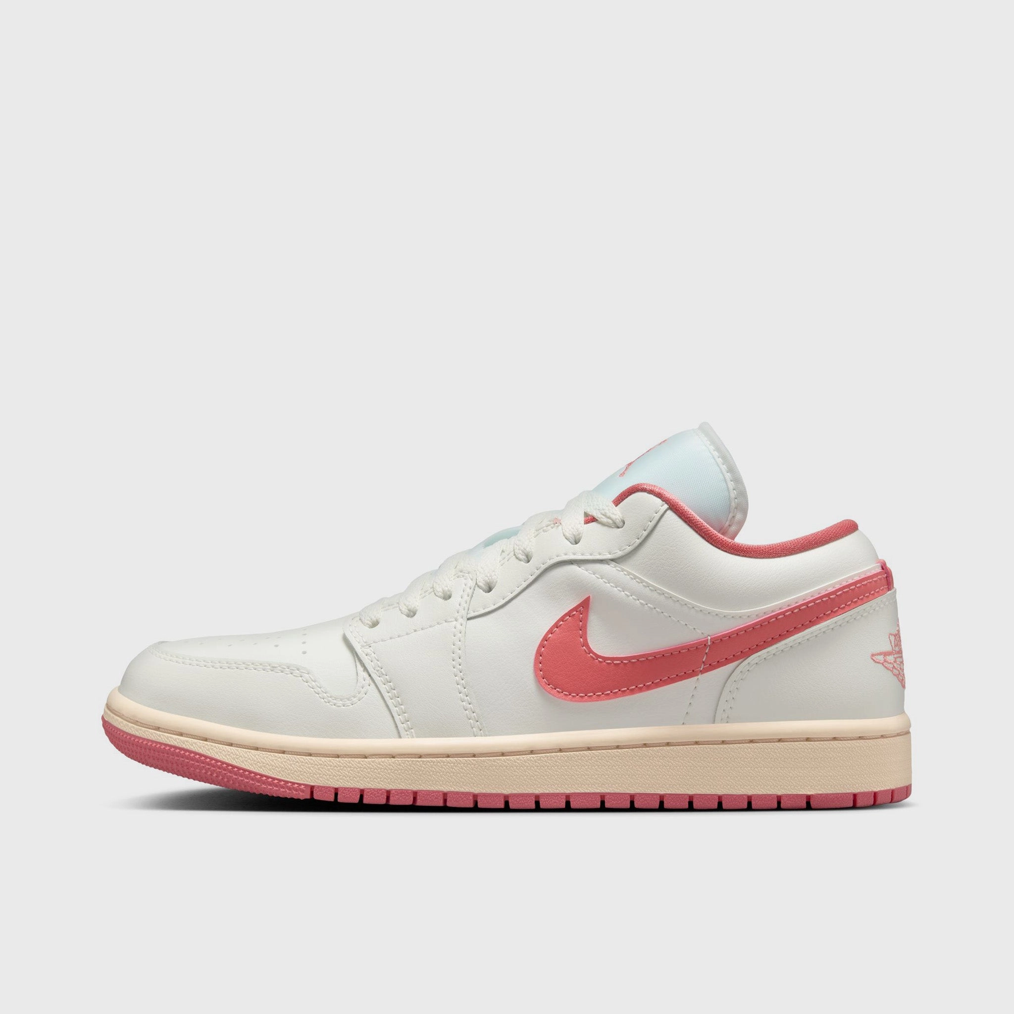 Jordan Women's 1 Low Sail / Pink Salt - Guava Ice Tension Balanced Lacing