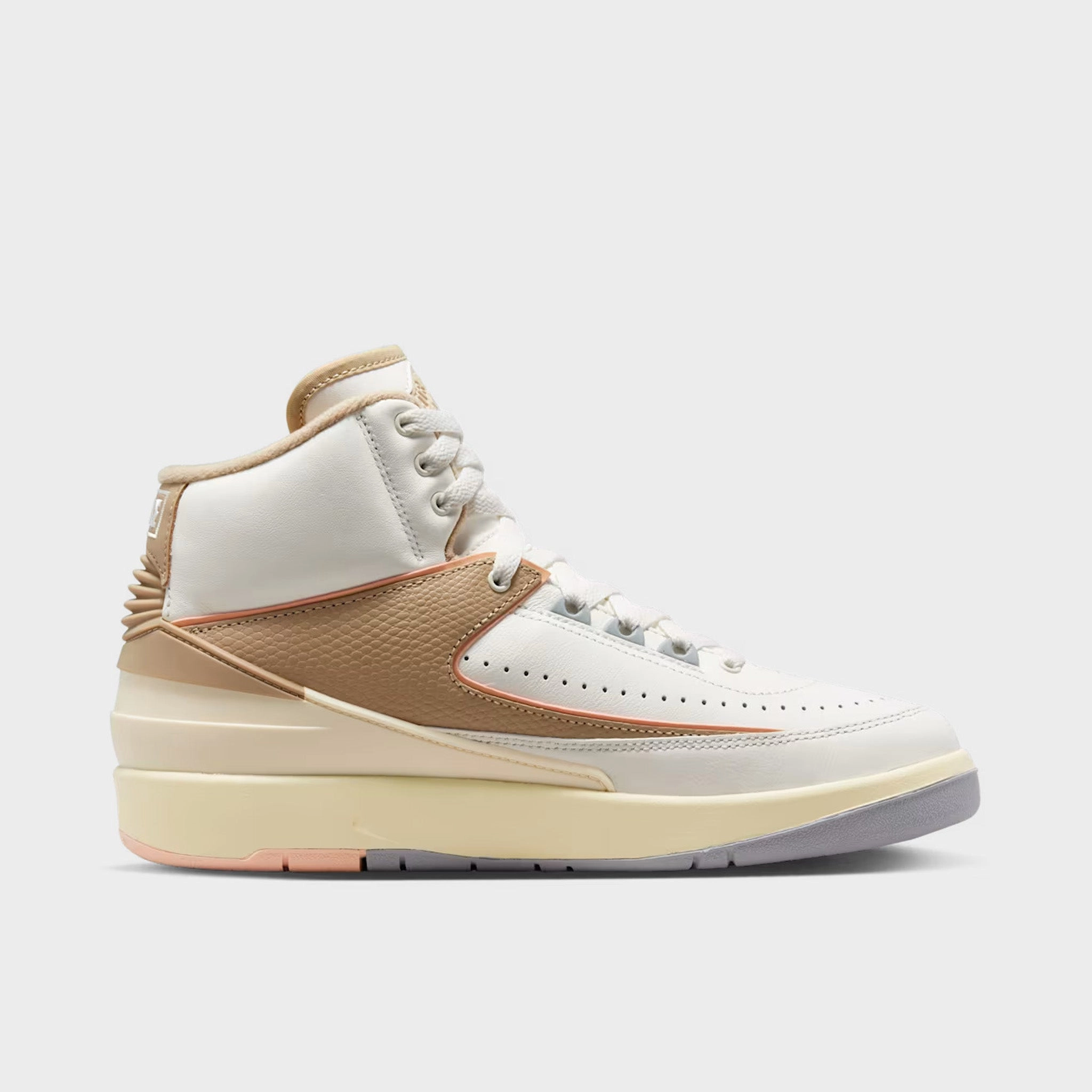 Jordan Women's 2 Retro Sail / Desert - Sunset Haze Casual Slip Resistant Sole