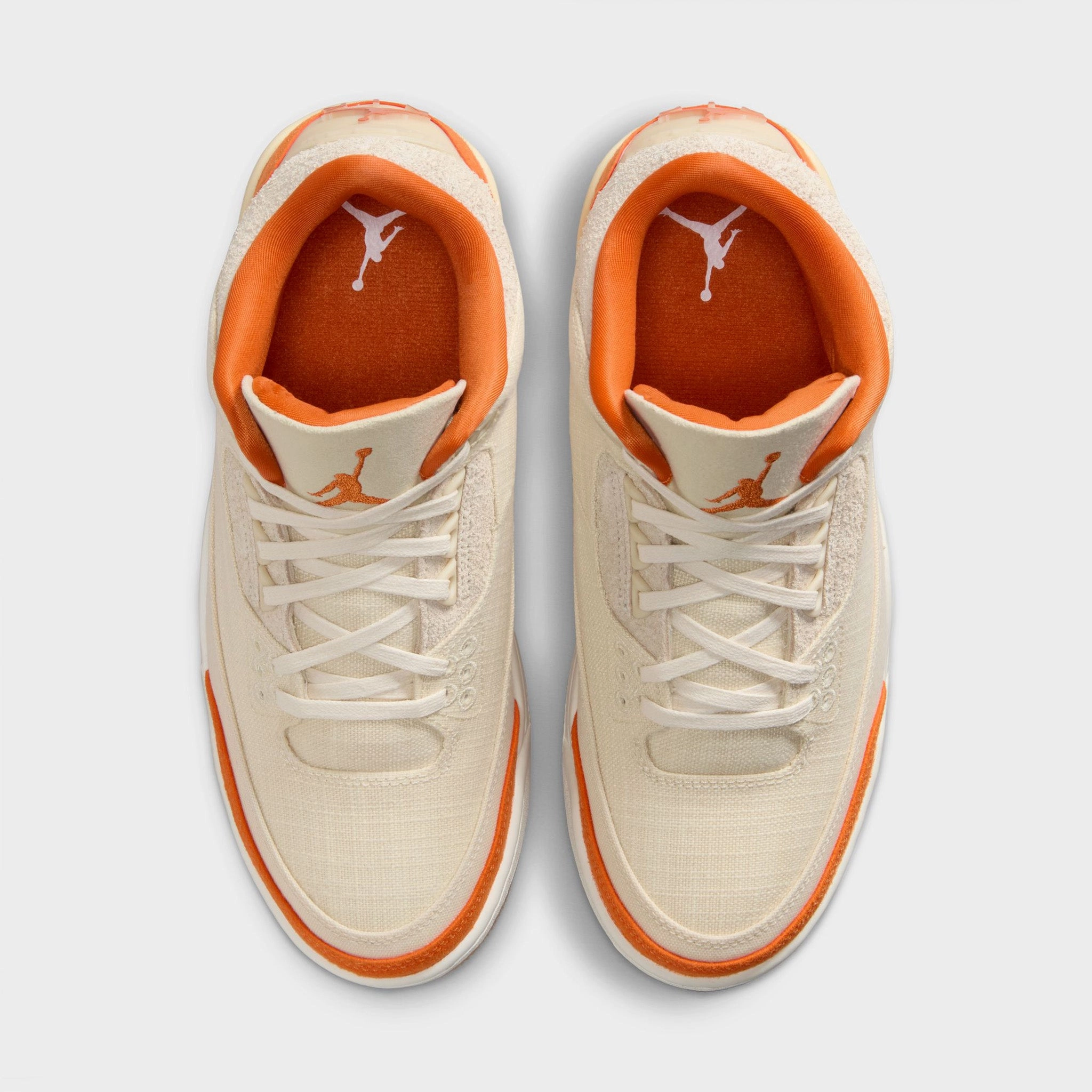 Reinforced Eyelet Durability Layered Impact Zones Jordan Women's 3 Retro Orange Trance / Sail - Starfish