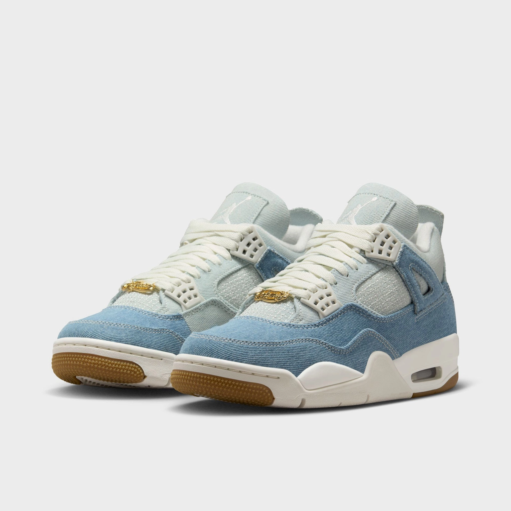 Jordan Women's 4 Retro Sail / Gum Light Brown - Worn Denim Power Moves
