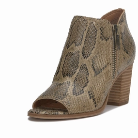 Joseleen Womens Leather Peep-Toe Booties All Weather City Walking Multi-Function Wear