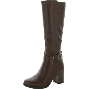 Joslynn Womens Faux Leather Knee-High Boots Shock Absorbing Outdoor Trek Smart Style