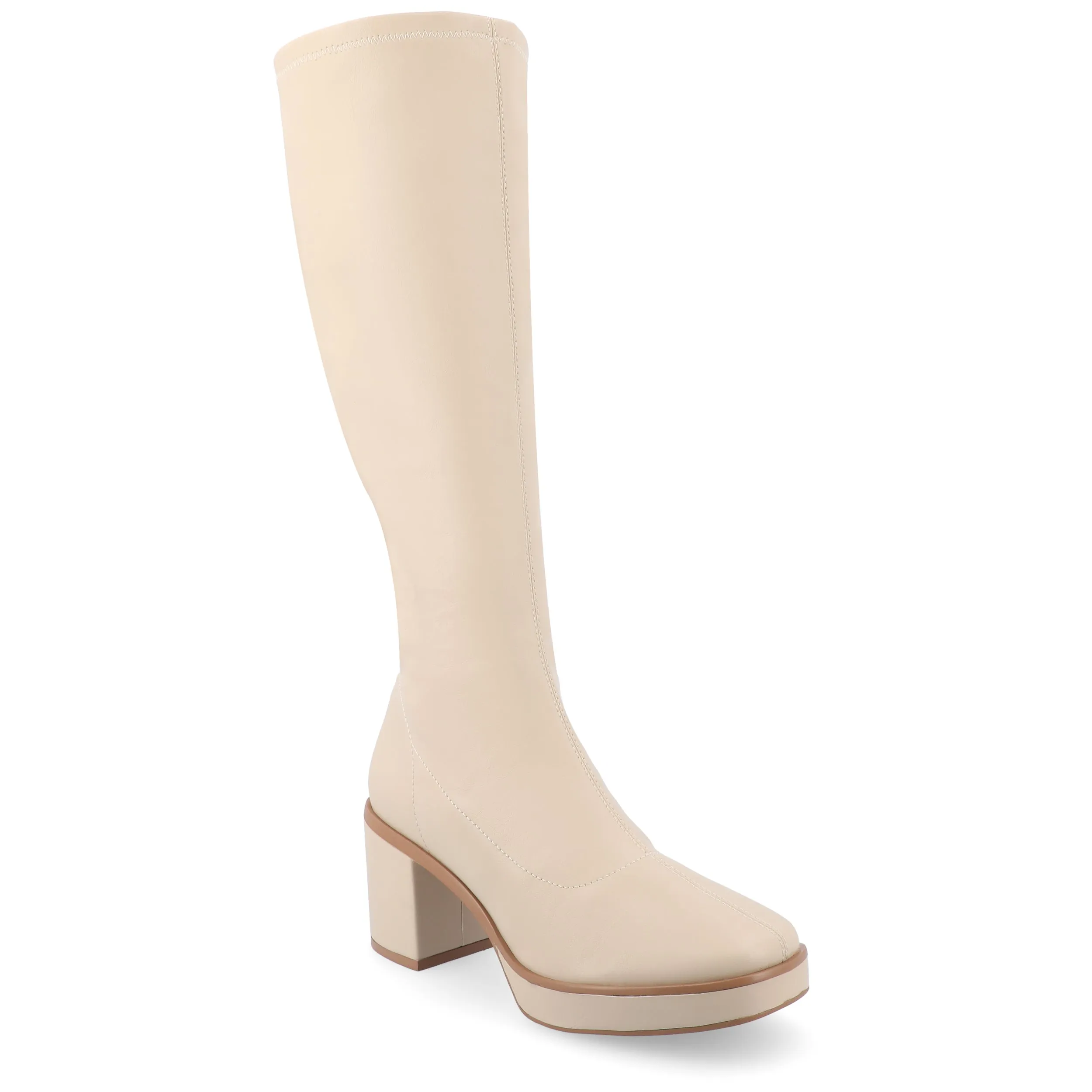 Journee Collection Women's Tru Comfort Foam Alondra Wide Width Wide Calf Boots Eco Material Morning Walk