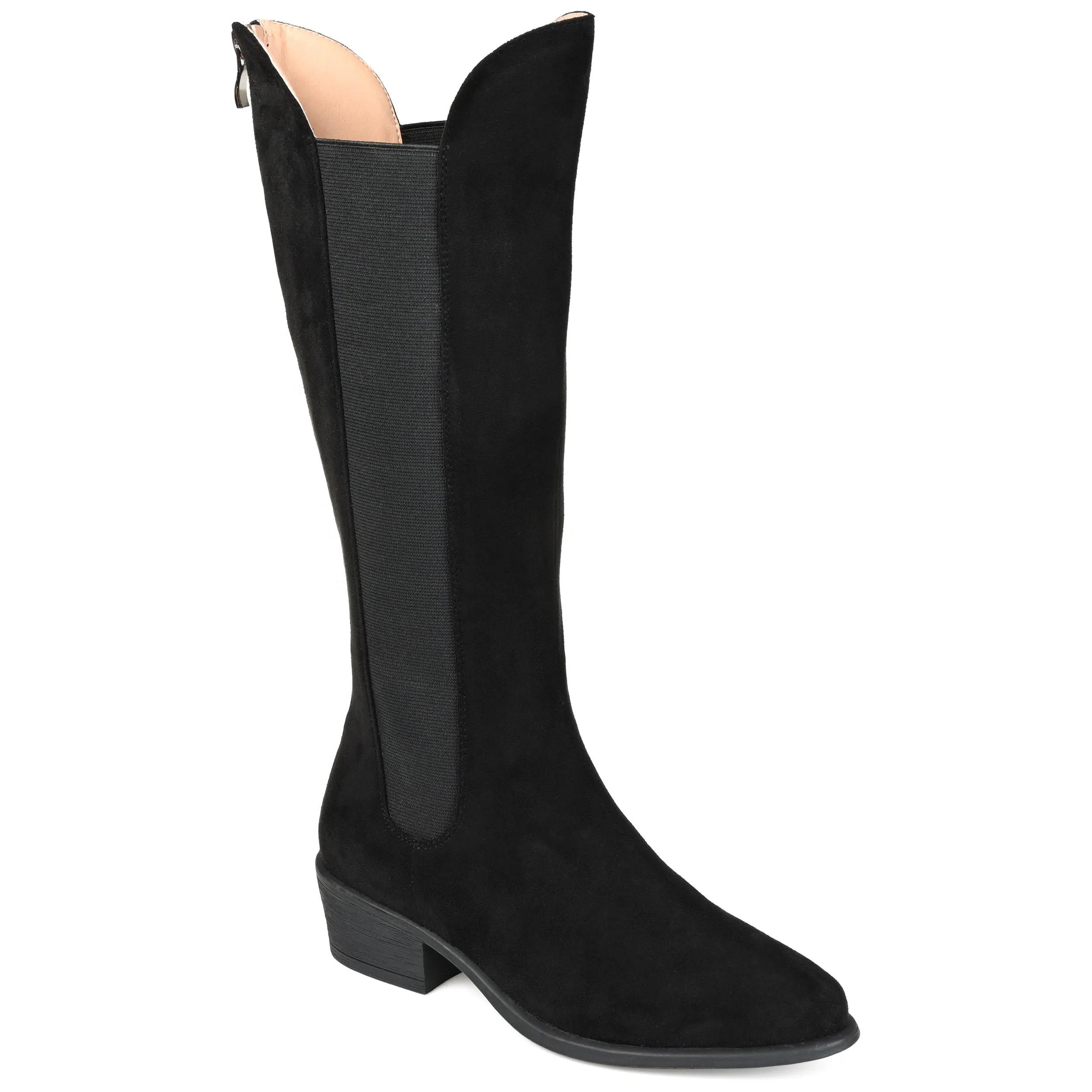 Synthetic Upper No Tie Journee Collection Women's Tru Comfort Foam Wide Calf Celesst Boot