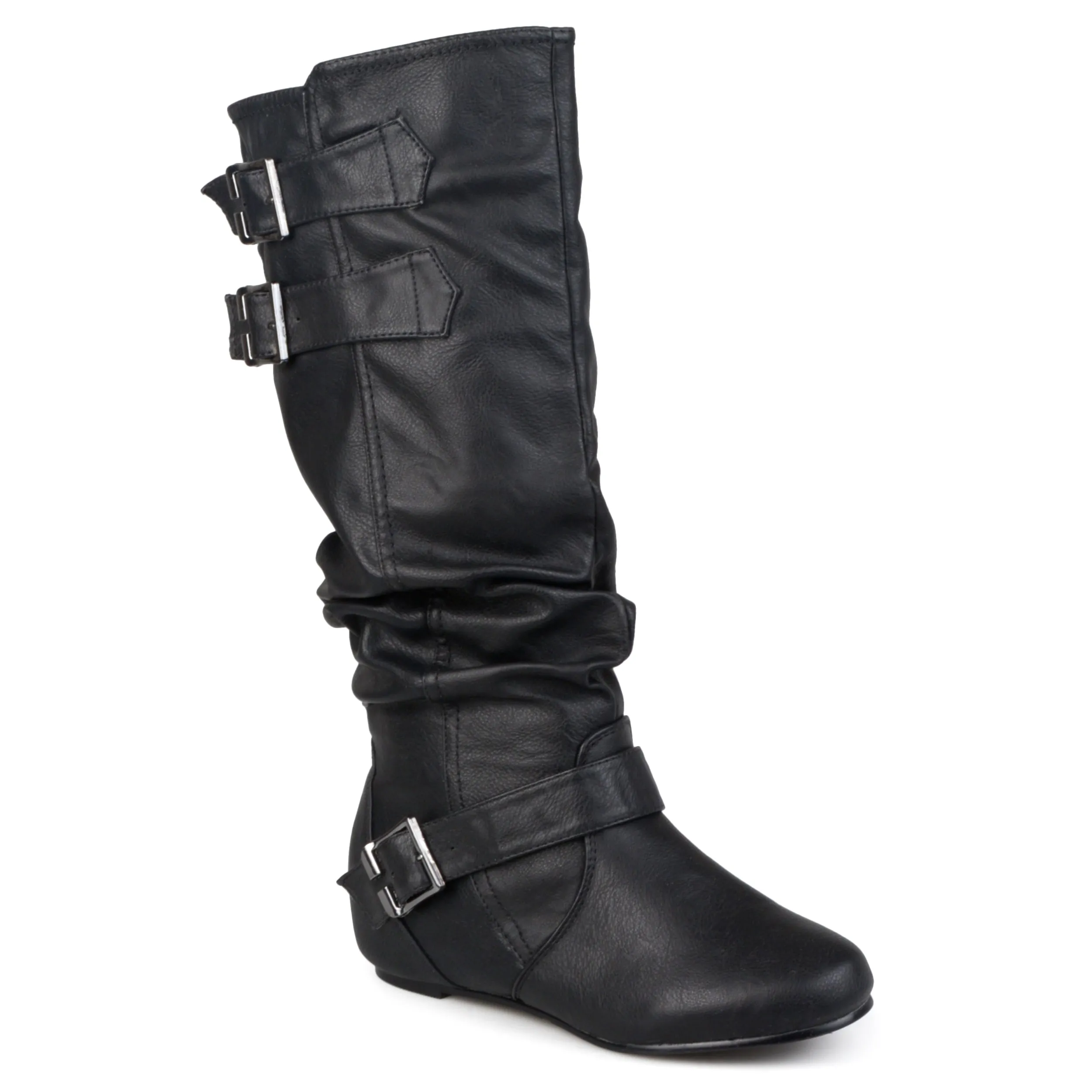 Journee Women's Tiffany Boot Smooth Texture Cozy Interior