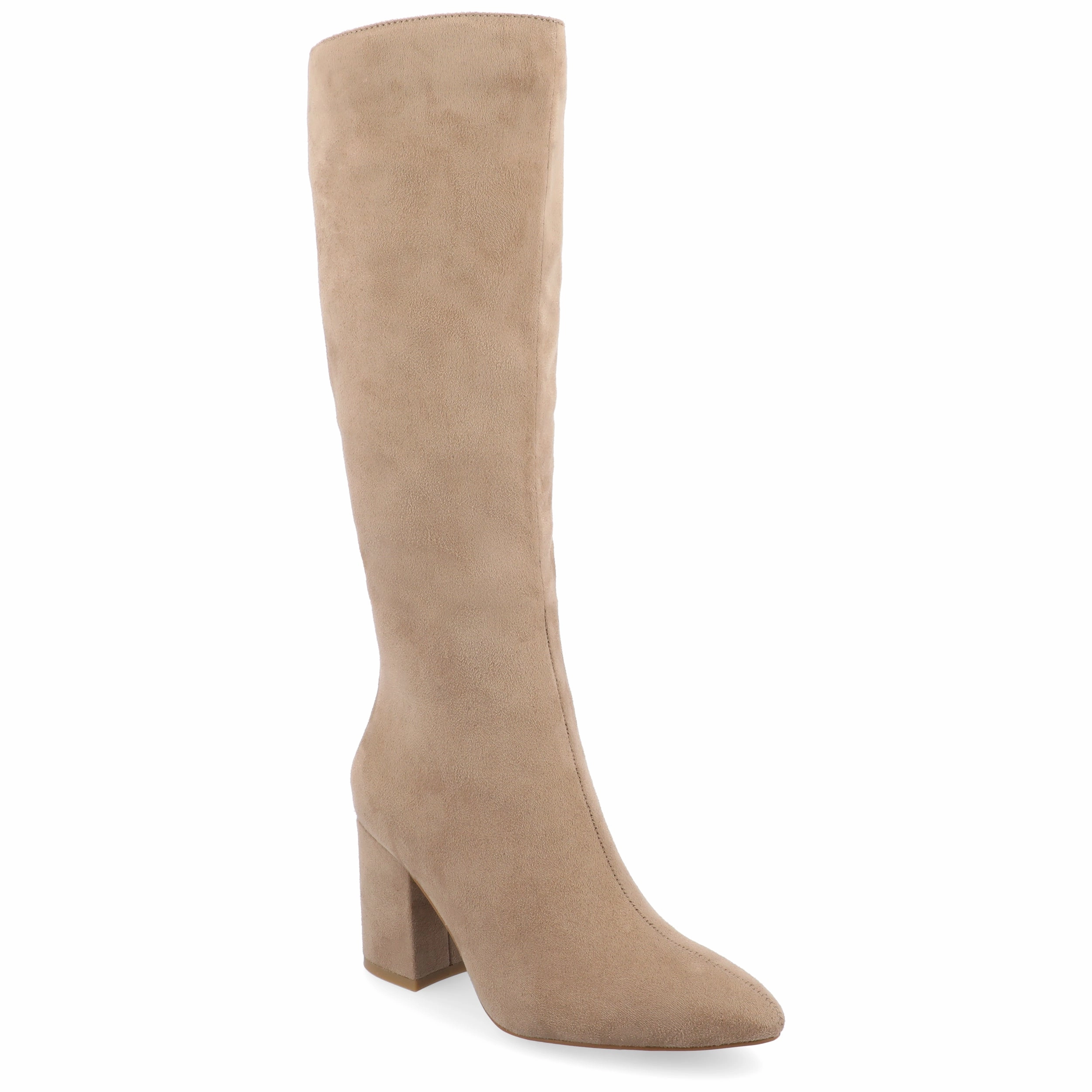 Journee Collection Wide Width Wide Calf Womens Ameylia Tru Comfort Foam Covered Block Heel Pointed Toe Boots buckle All-Purpose Footwear