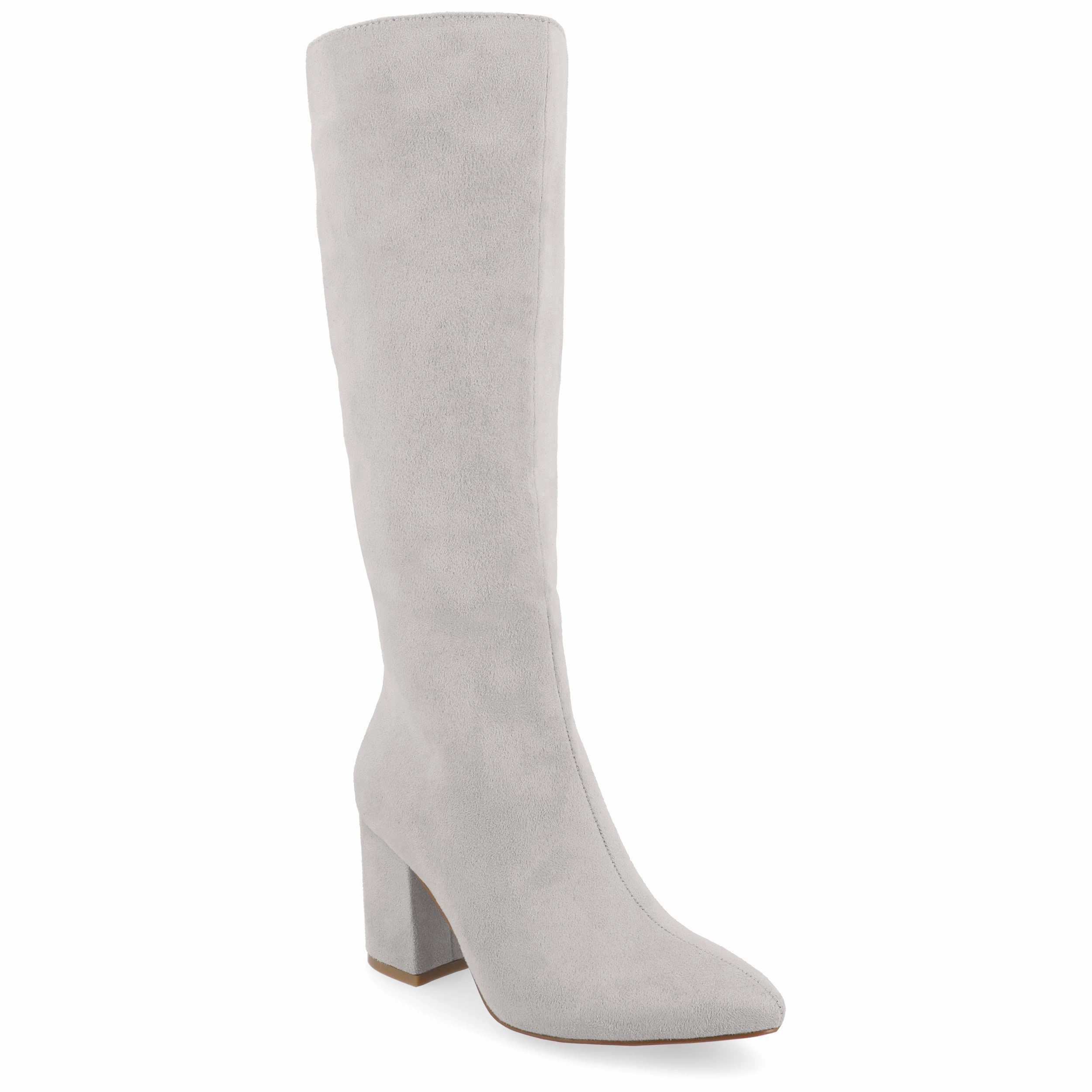 Journee Collection Wide Width Wide Calf Womens Ameylia Tru Comfort Foam Covered Block Heel Pointed Toe Boots Urban Exploration