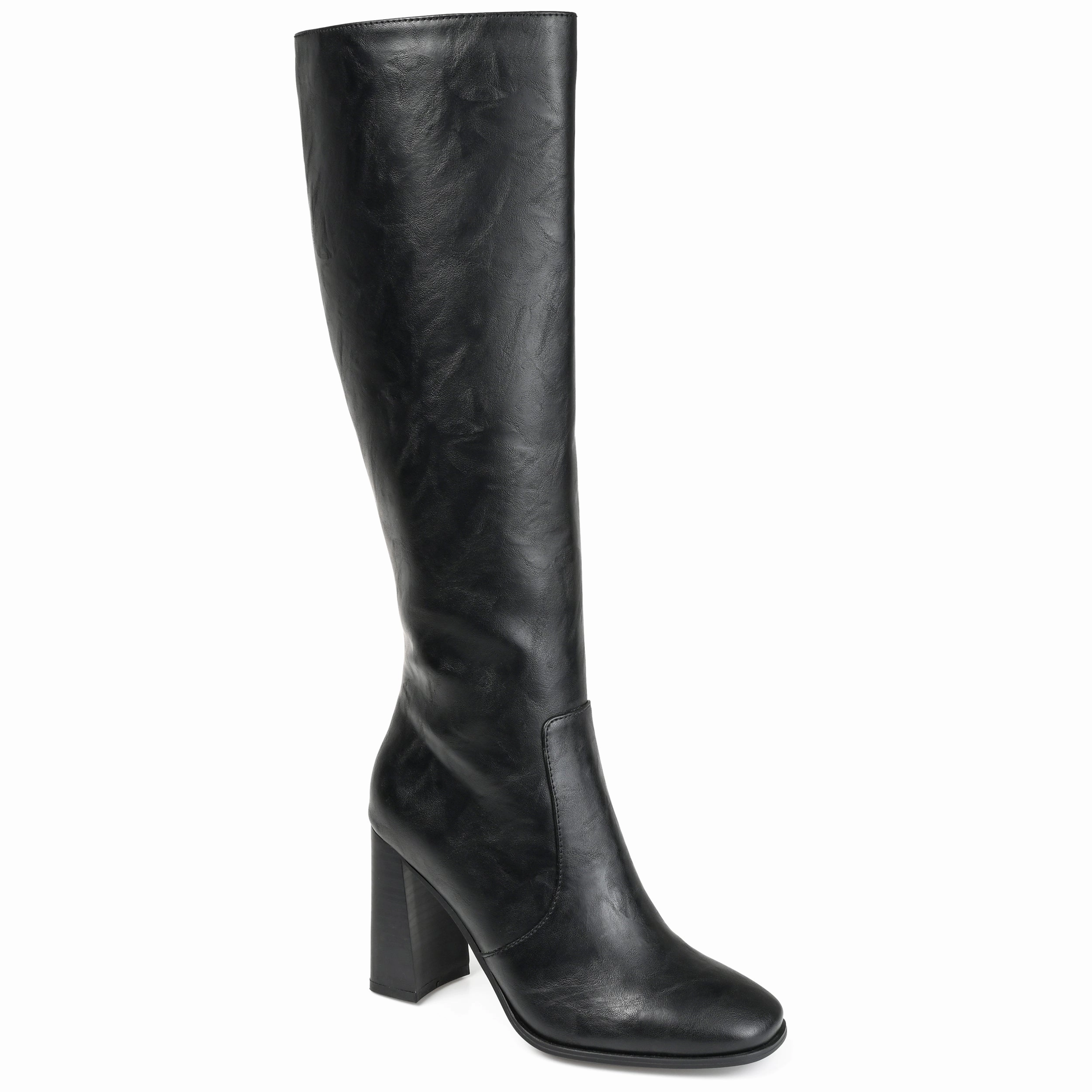 Journee Collection Women's Tru Comfort Foam Extra Wide Calf Karima Boot Brogue Detail