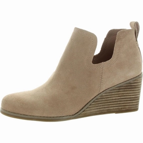 Kallie Womens Solid Man Made Wedge Boots Padded Interior Rainy Day Commuter