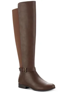 Water-resistant Kimmball Womens Solid Stretch Over-The-Knee Boots