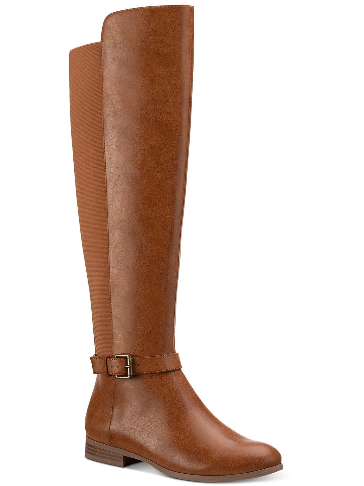 Kimmball Womens Solid Stretch Over-The-Knee Boots Workwear Style