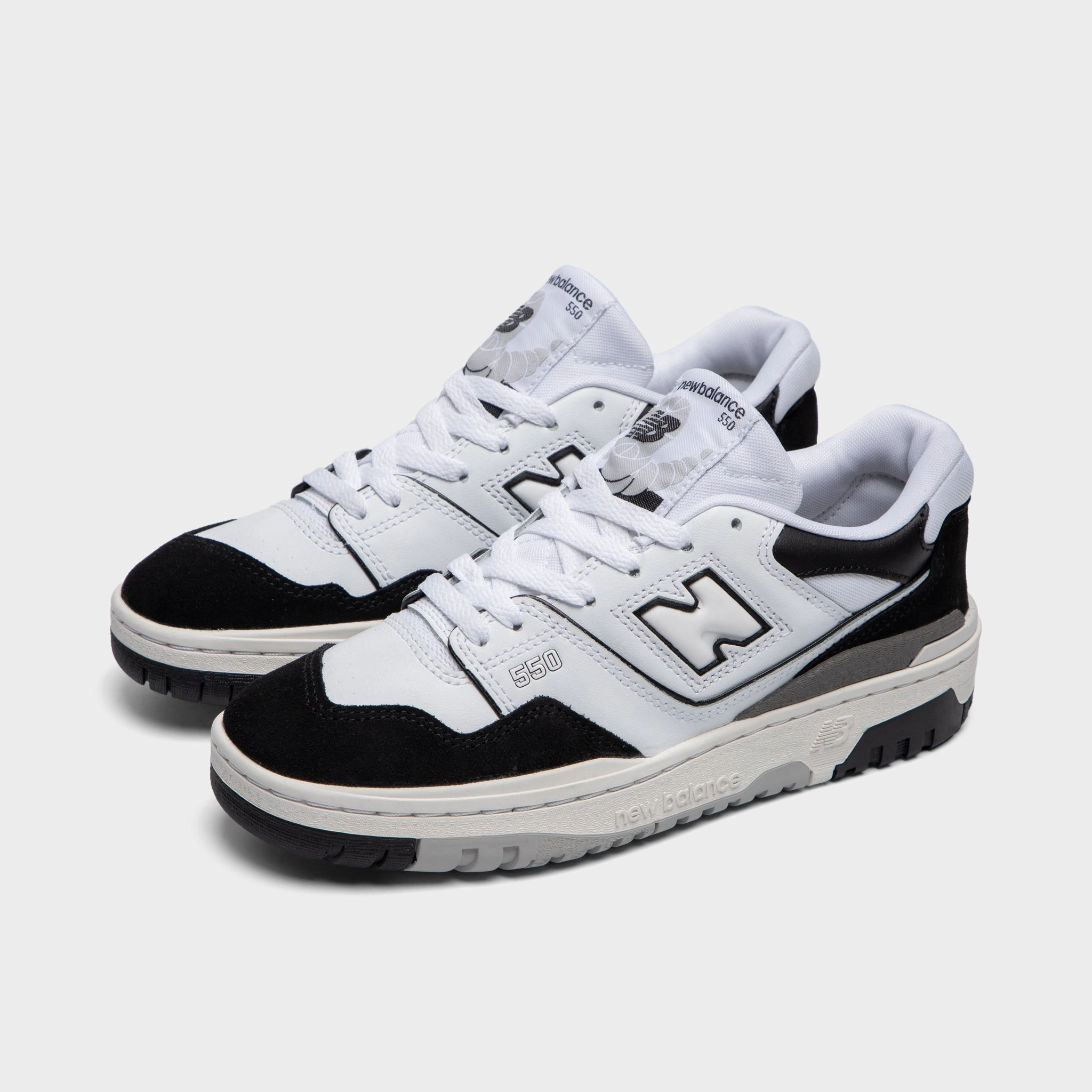 New Balance Junior Boys' GSB550CA White / Black Moisture Wicking Layer