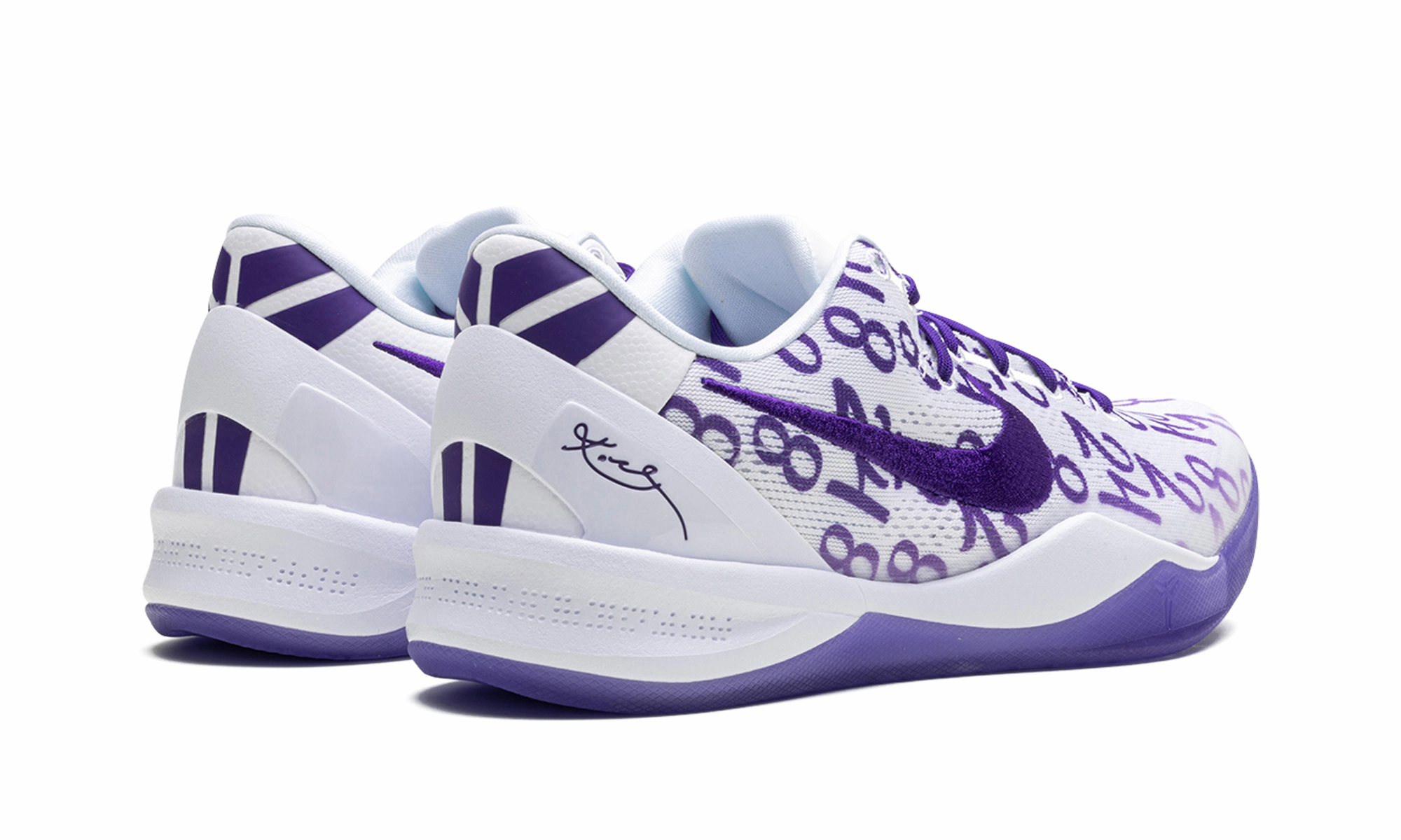 Kobe 8 Protro "Court Purple" Wide Forefoot Design Streamlined Design