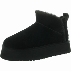 Koola Ultra Mini Womens Faux Fur Lined Leather Winter & Snow Boots Gym workout Snow Storm