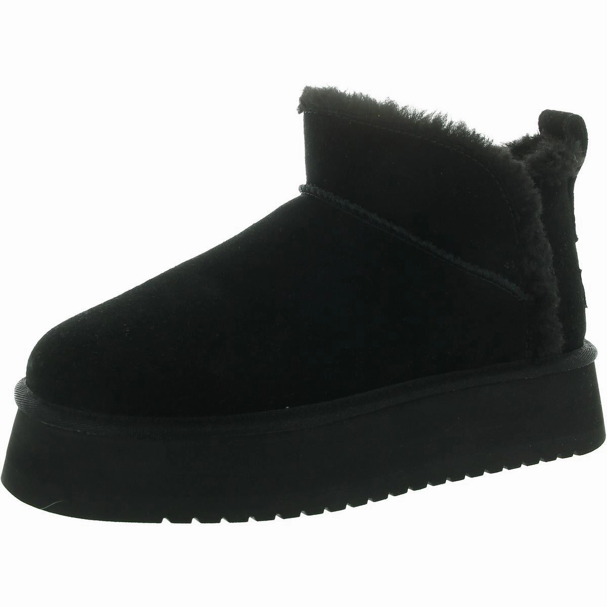Koola Ultra Mini Womens Faux Fur Lined Leather Winter & Snow Boots Gym workout Snow Storm