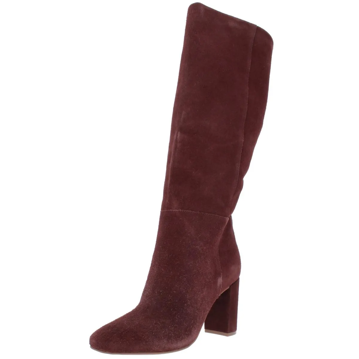 Krafty Womens Suede Dress Knee-High Boots High Traction