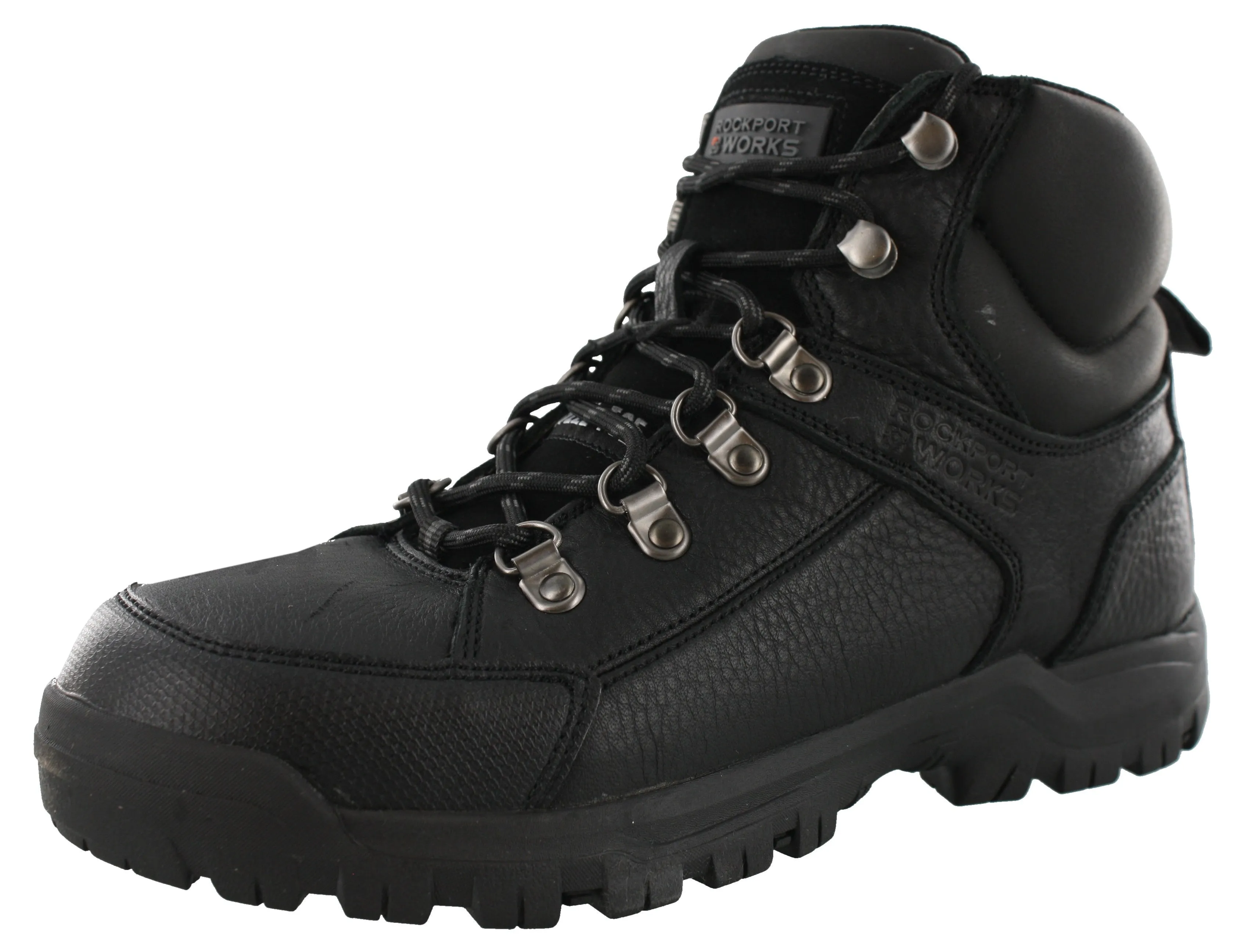 Rockport Men Lembert Steel Toe Wide WIdth Work Hiker Industrial Boots Cozy Footwear