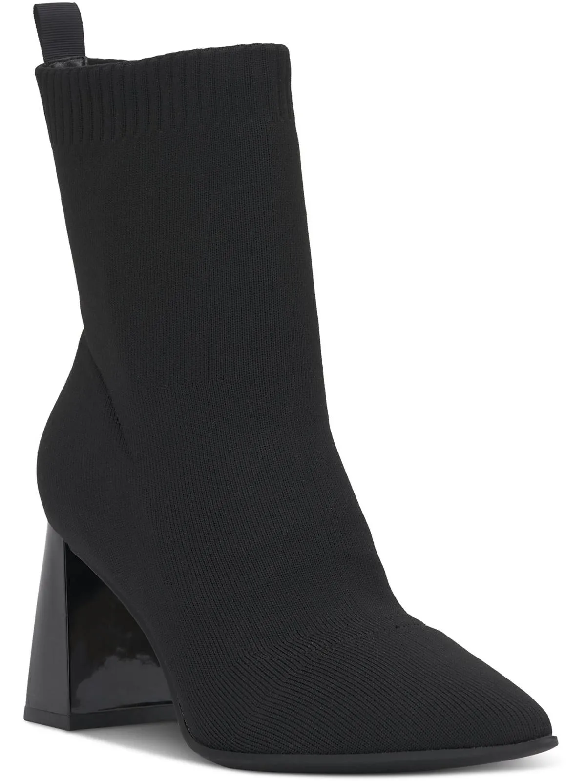 Mud Resistant Functional Minimalist XIMENAF Womens Knit Block heel Booties