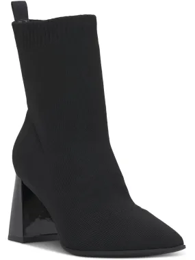 XIMENAF Womens Knit Block heel Booties Waterproof Morning Walk