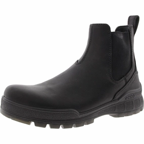 Track 25 Womens Mixed Media Leather Chelsea Boots Strong material