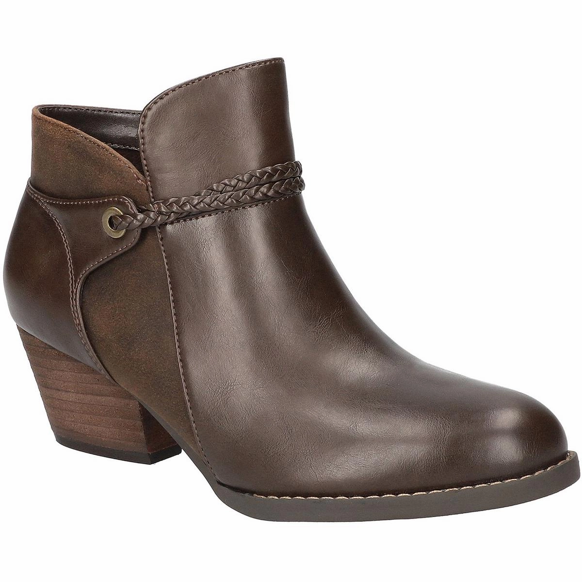 Comfortable Heel Counter AUDRINA Womens Cushioned Footbed Faux Leather Chelsea Boots