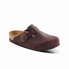 Unisex Boston Soft Footbed Clogs Habana Oiled Leather 159711 Recycled Sockliner Padded flexibility