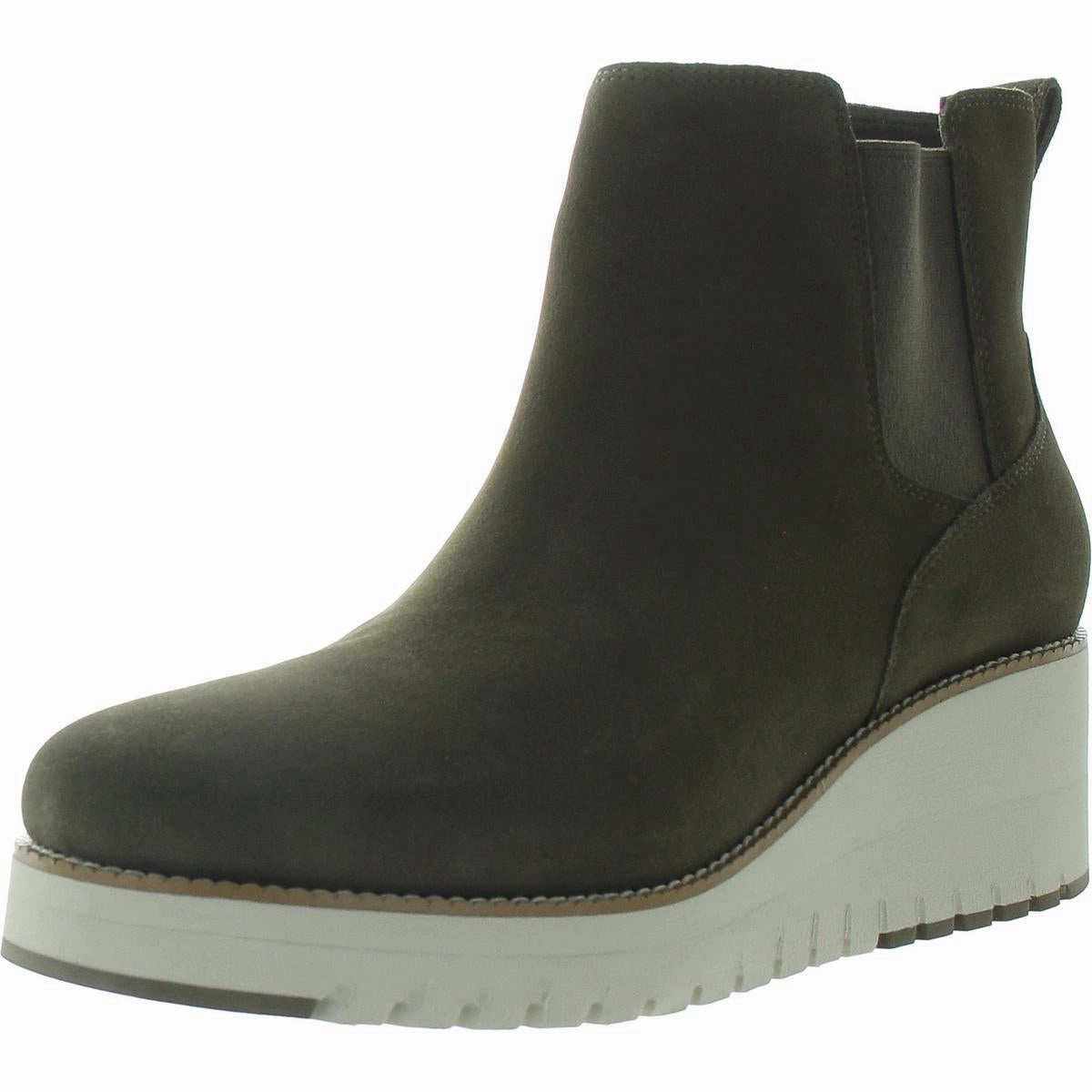 Womens Mixed Media Manmade Chelsea Boots High Shaft Slip Resistant Urban Traveler